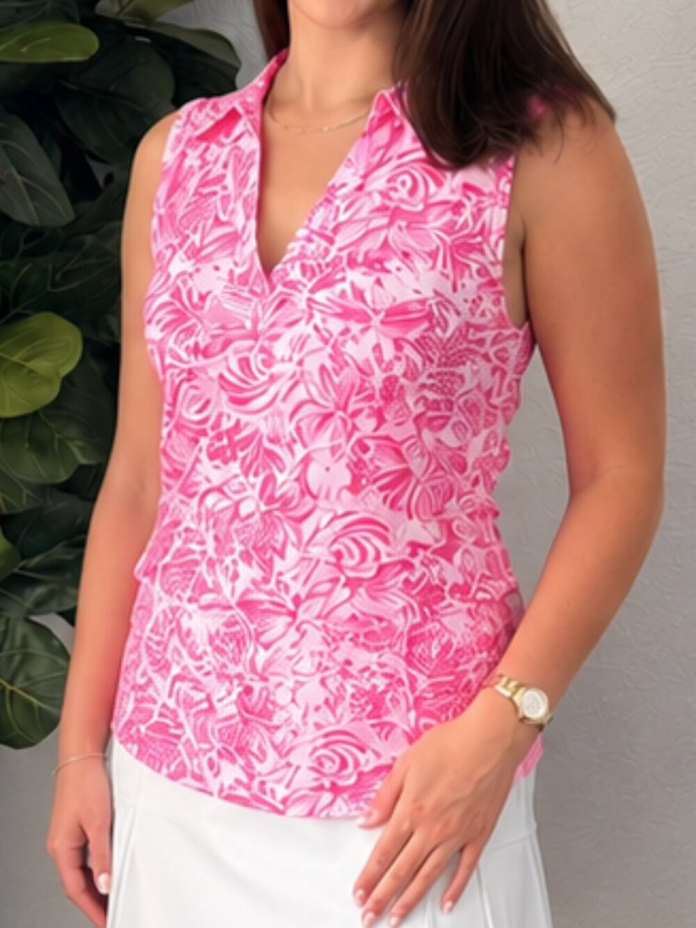 NWOT Lilly Pulitzer Luxletic Golf/Tennis Polo Top Size M - Picture 4 of 4